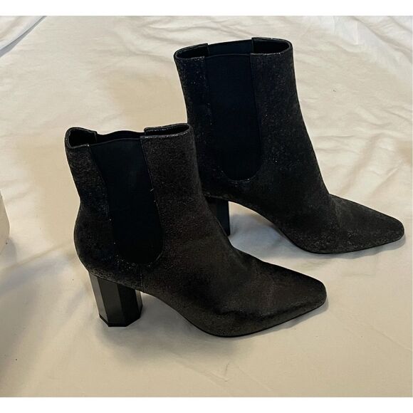 Donald Pliner Womens Laila Booties Silver Glitter 8.5 - Picture 9 of 10